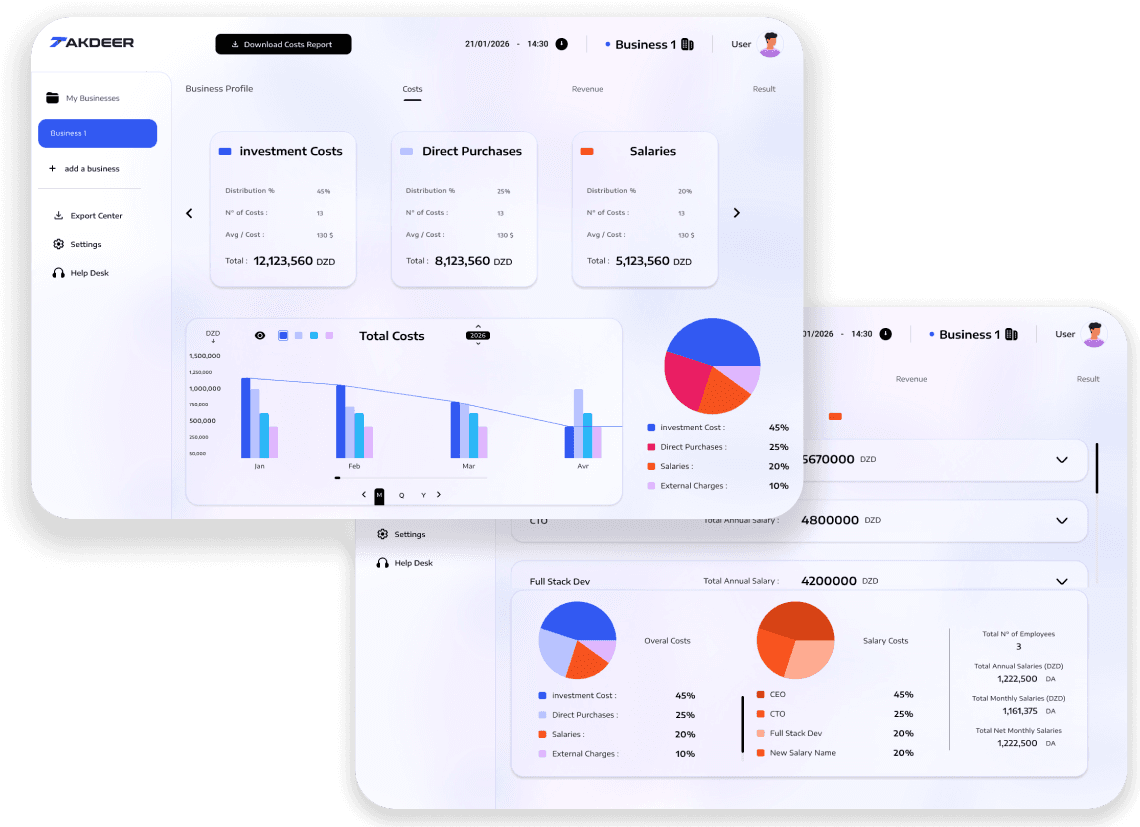 Takdeer dashboard preview